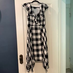 NWT Sangria Gingham Midi dress sz 4